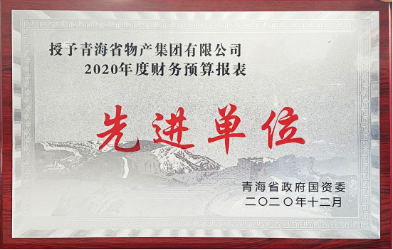 物产集团荣获国资委2020年度财务预算报表工作先进单位和省财政厅2019年度全省